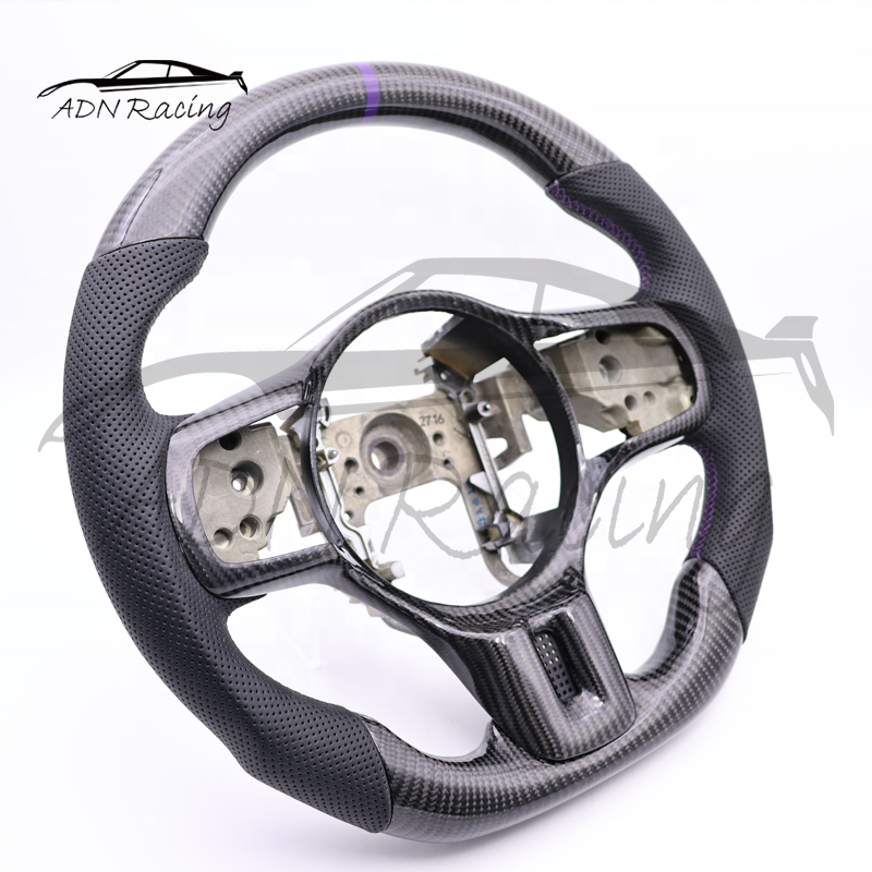 Real Carbon Fiber Custom Steering Wheel For Mitsubishi Evolution EVO X Lancer 2008-2015