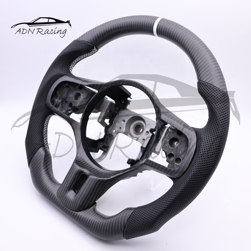 Real Carbon Fiber Custom Steering Wheel For Mitsubishi Evolution EVO X Lancer 2008-2015
