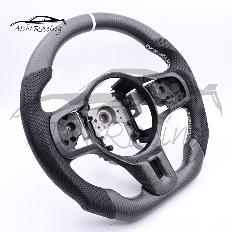 Real Carbon Fiber Custom Steering Wheel For Mitsubishi Evolution EVO X Lancer 2008-2015