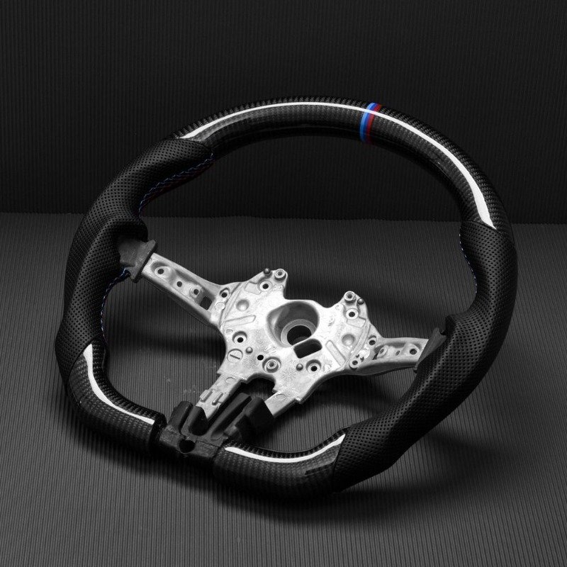 Fit For BMW M2 M3 M4 M5 F18 F10 F15 F16 F20 F22 F30 F32 F36 F40 F80 F90 Series 1234567 Carbon Fiber Car Steering Wheel