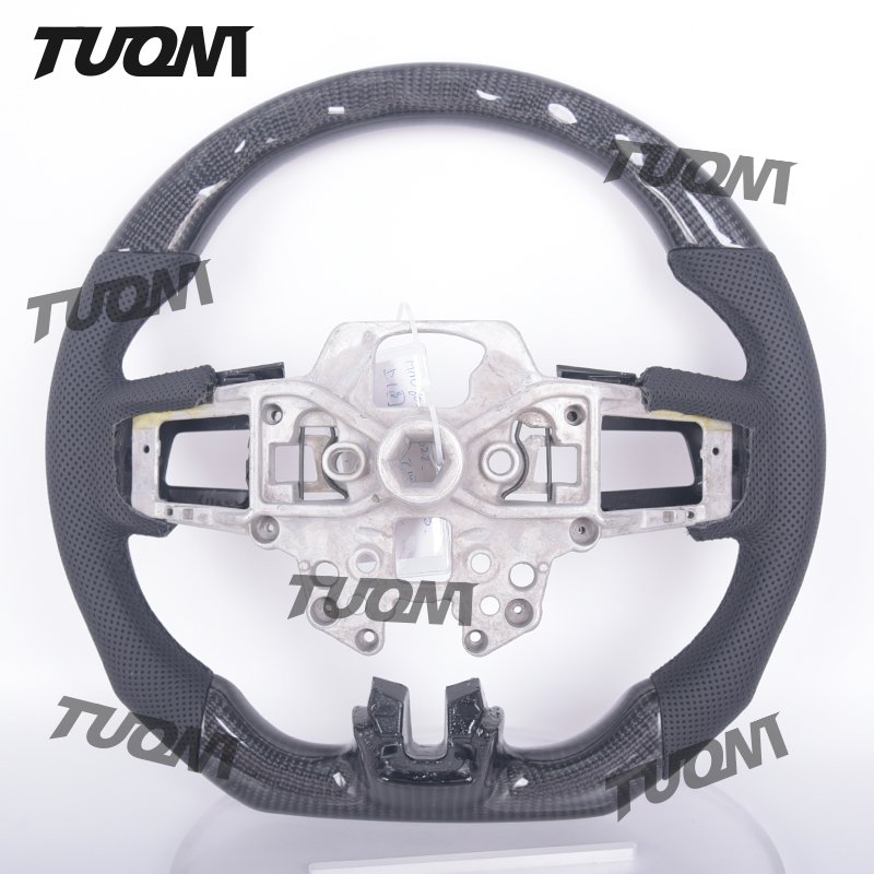 Custom Car Carbon Fiber Steering Wheel Fit For Ford Mustang Shelby GT