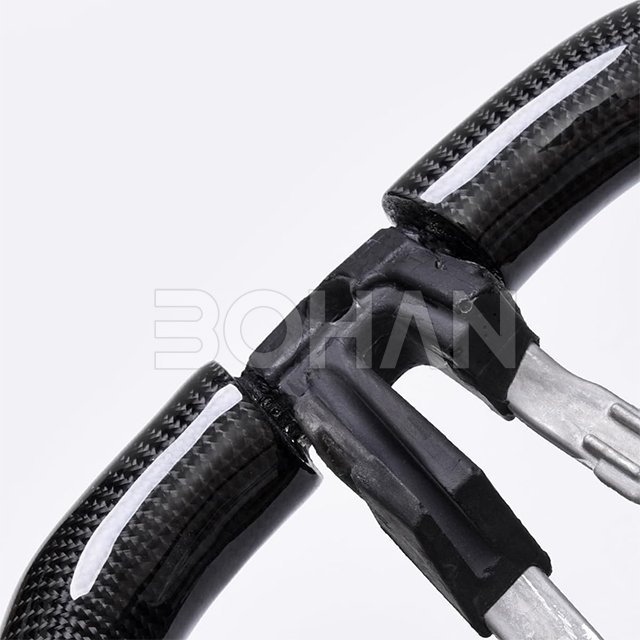 Real Carbon Fiber W/heated D-Type Racing Design Flat Bottom Leather Auto Steering Wheel for BMW (M5 F10/F90) F10 F11 F06 F12 F13