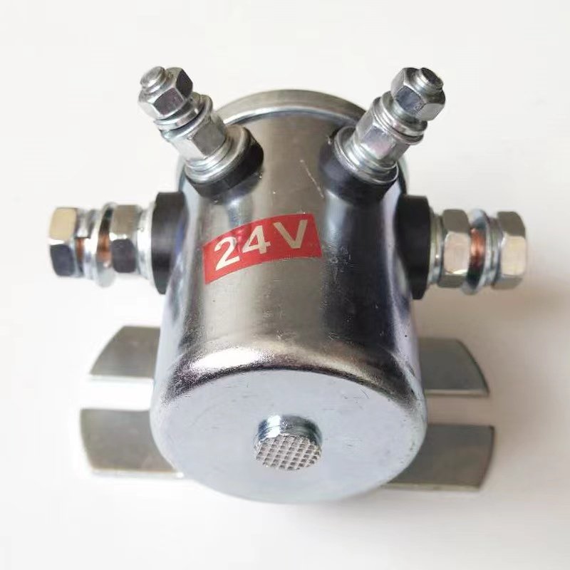 12V 24V 36V 48V 200A Electrical Winch Relay 6 Terminal Winch Motor Positive and Negative Golf Cart Relay Solenoid