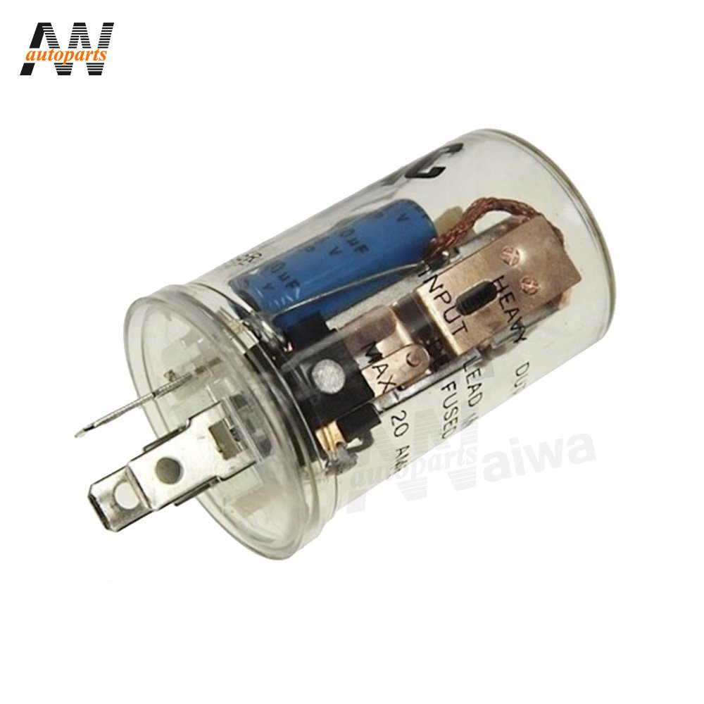 AW 12V 2 Pin Relay for Motorcycle LED Indicator Light Auto Electrical Systems Turn Signal Flasher Blinker
