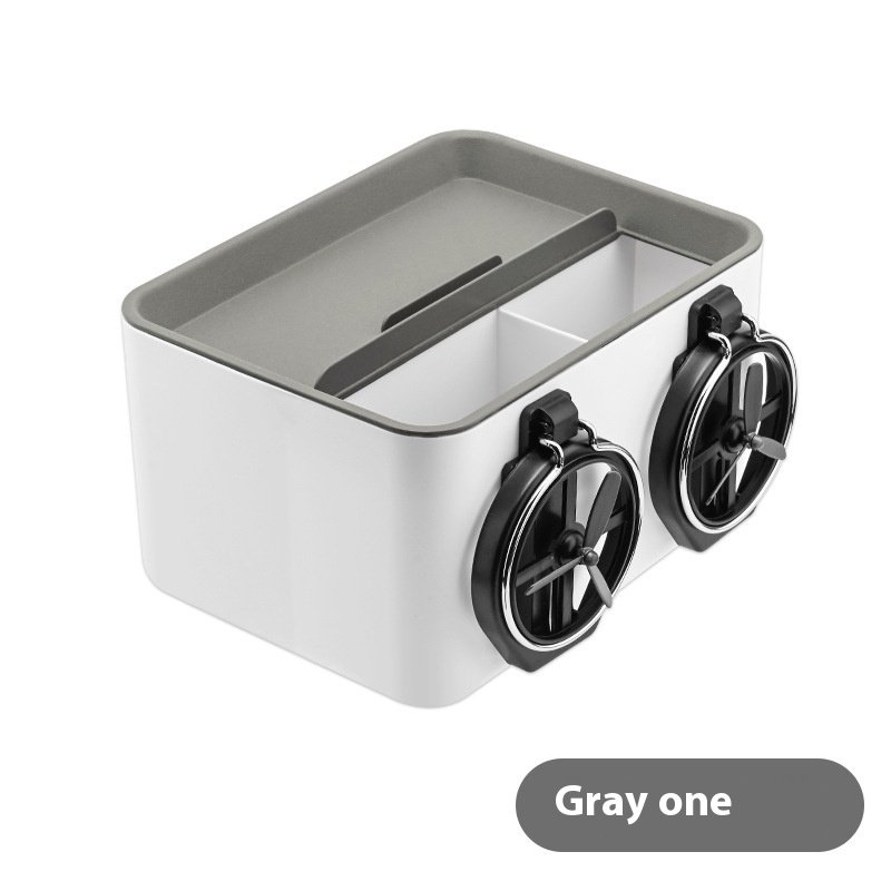 Felaruta Multifunctional New Car Storage Box Plastic Armrest with Water Cup Holder and Tissue Holder Car Accessory