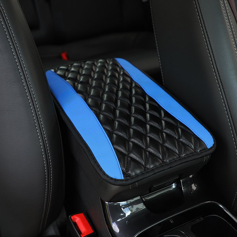 Universal Car Central Armrest Soft Cushion Cover Protection PU Leather Arm Rest Pad