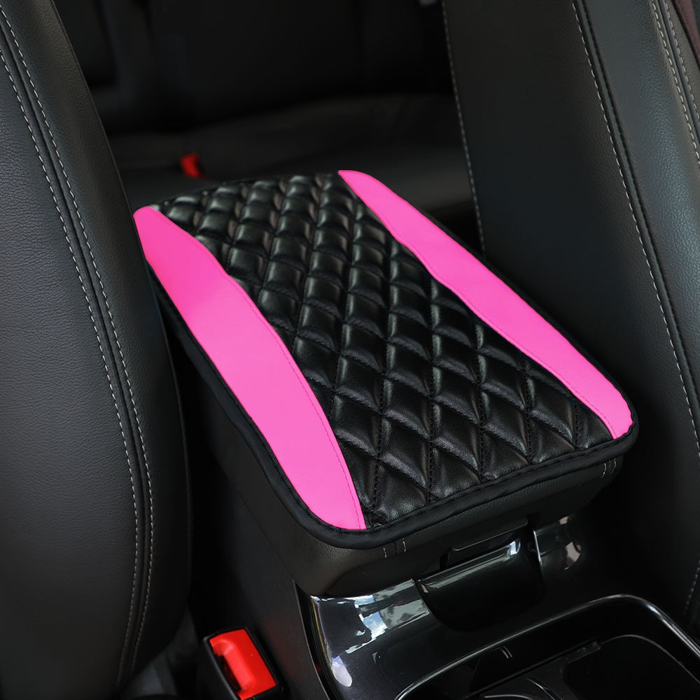 Universal Car Central Armrest Soft Cushion Cover Protection PU Leather Arm Rest Pad
