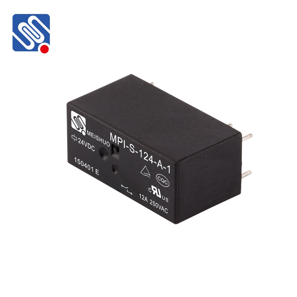 Meishuo MPI Electromagnetic Miniature 5V-48V 16A PCB Type Power Relays Home Appliance Compatible Form a and Form C 6pin Relay