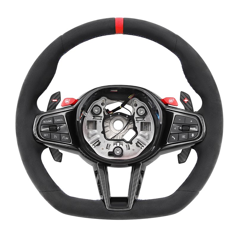 Nappa Carbon Leather Steering Wheel for BMW G20 G30 G31 G32 X3 G01 X4 G02 M2 G87 M3 G80 M4 G82 G42 G21 G14 G15 G16 2024