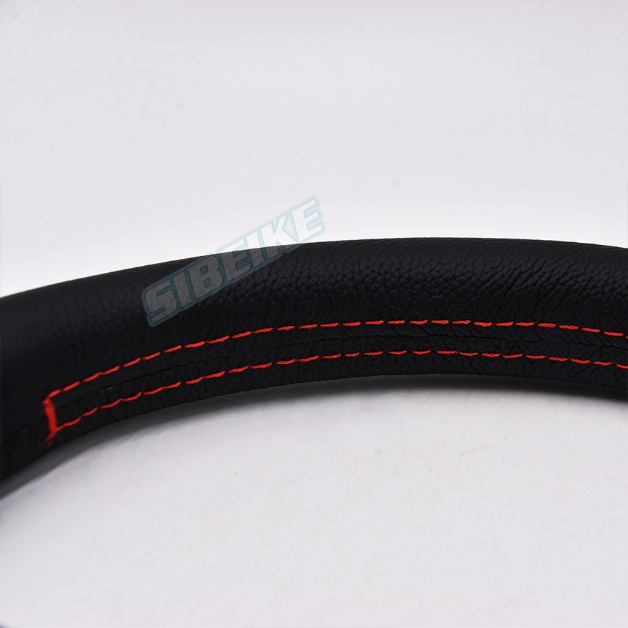 Universal Car Steering Wheel Genuine Leather 350mm 14Inch Flat Drifting Volante Classic Car Steering Wheel For Racing Car