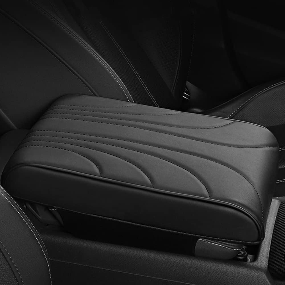 Car Center Console Pad,PU Leather Armrest Cushion,Elbow Rest Pillow,Relieve Arm Fatigue,Great for Long-time Driving,Universal Ca