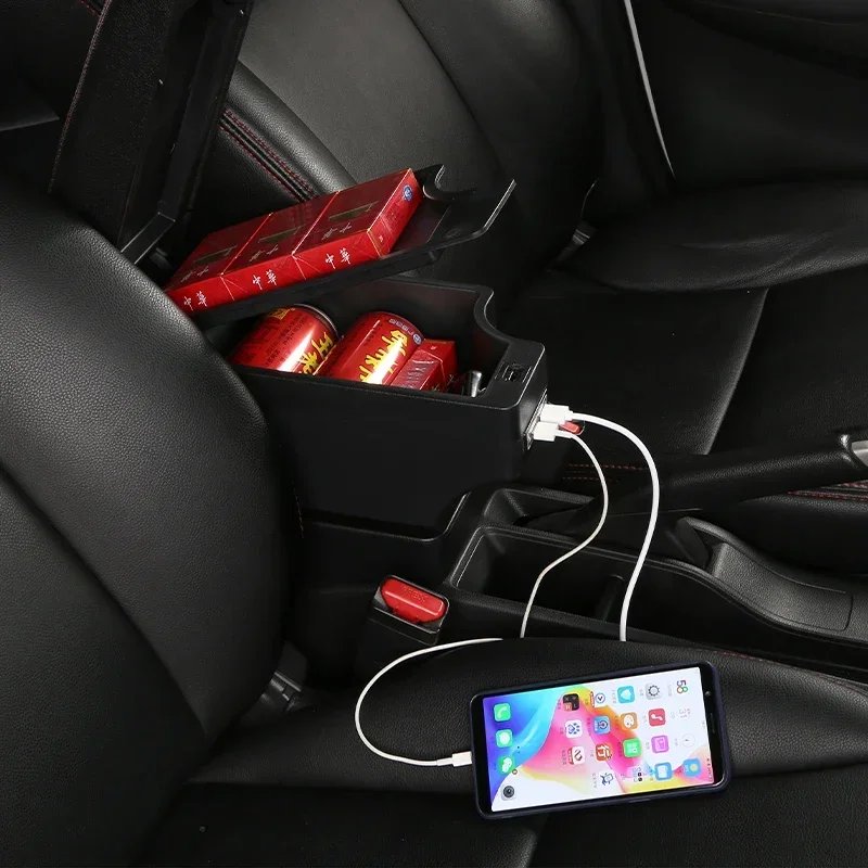 TONC 22 Volkswagen Polo Car Model Central Armrest Box,High-Quality Material for Multi-functional Storage and Comfortable Driving