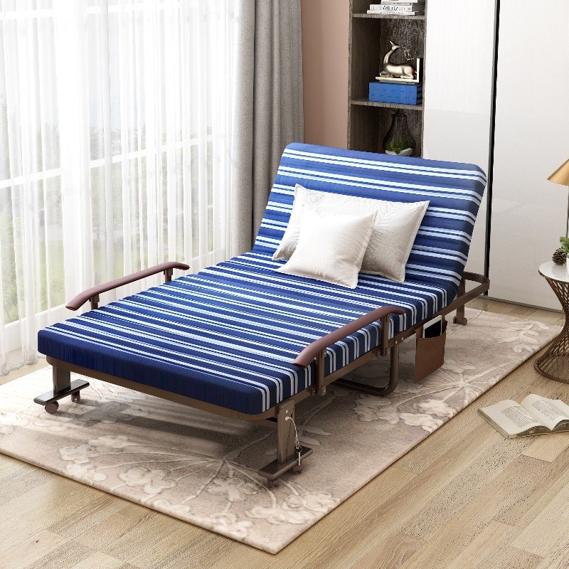 Office Lunch Breaks and Family Folding Beds with Mattresses Factory Direct Sales Hotels Add High-quality Metal Chinese Modern