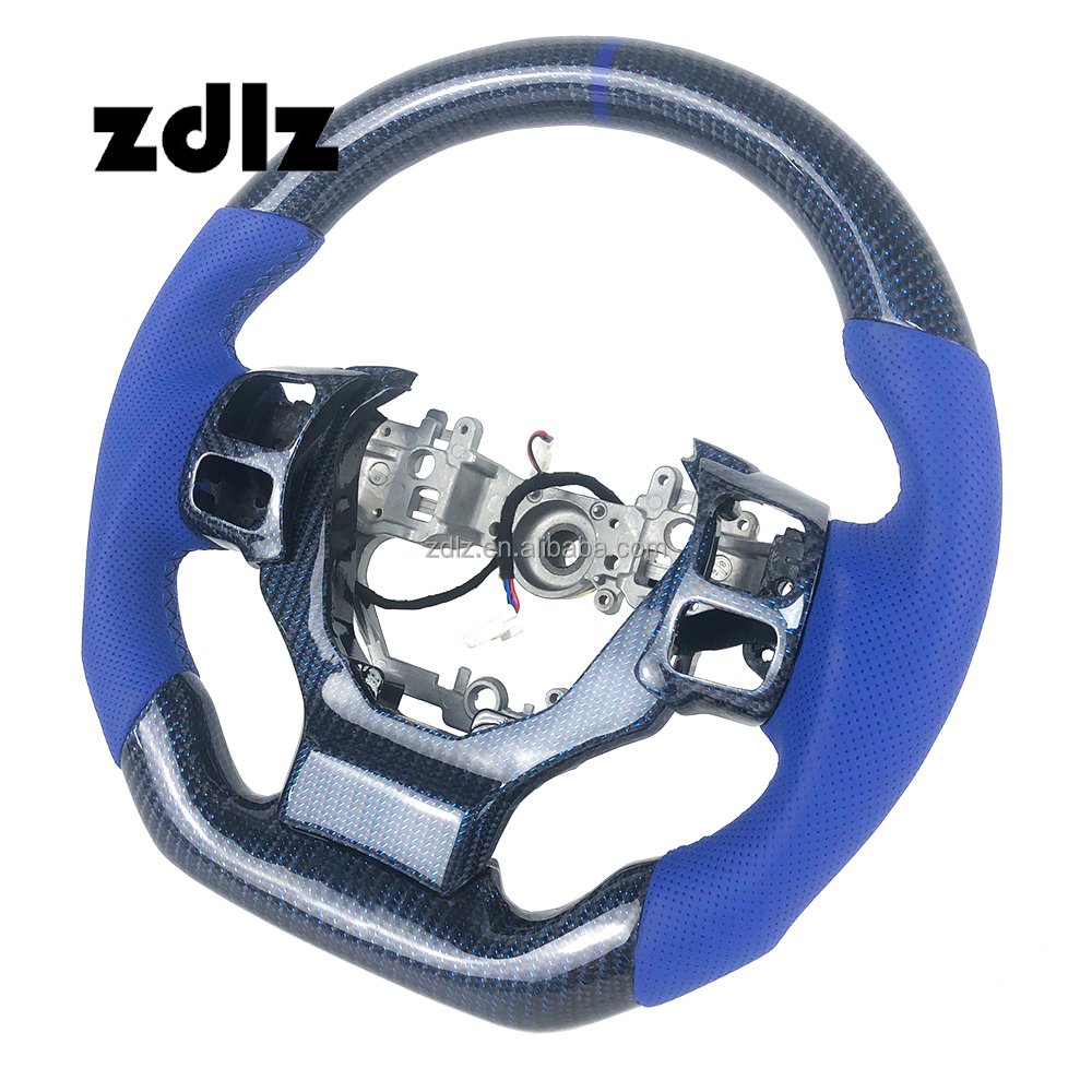 For Lexus IS200 IS250 IS300 RX350 NX Automotive Interior Accessories Customized Carbon Fiber Perforated Leather Steering Wheel