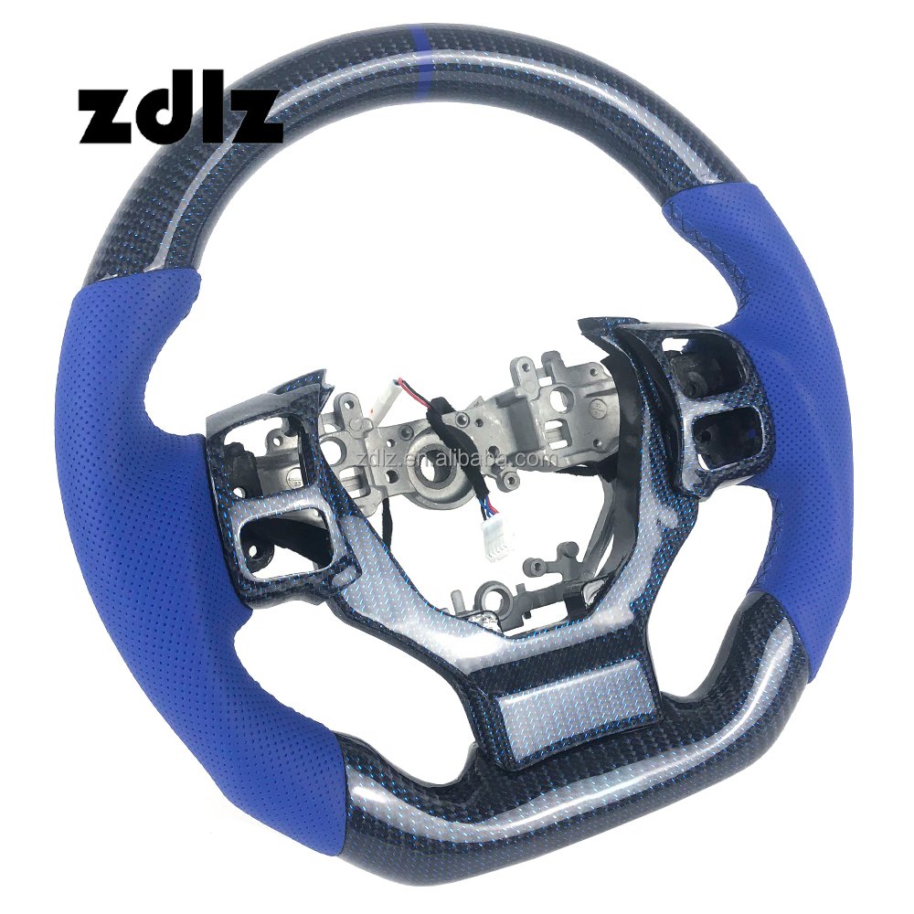 For Lexus IS200 IS250 IS300 RX350 NX Automotive Interior Accessories Customized Carbon Fiber Perforated Leather Steering Wheel