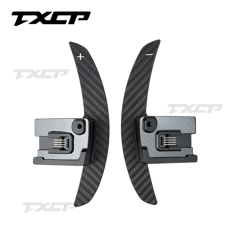 Car interior accessories steering wheel carbon fiber magnetic shift paddle for ford 2022-2024 Bronco