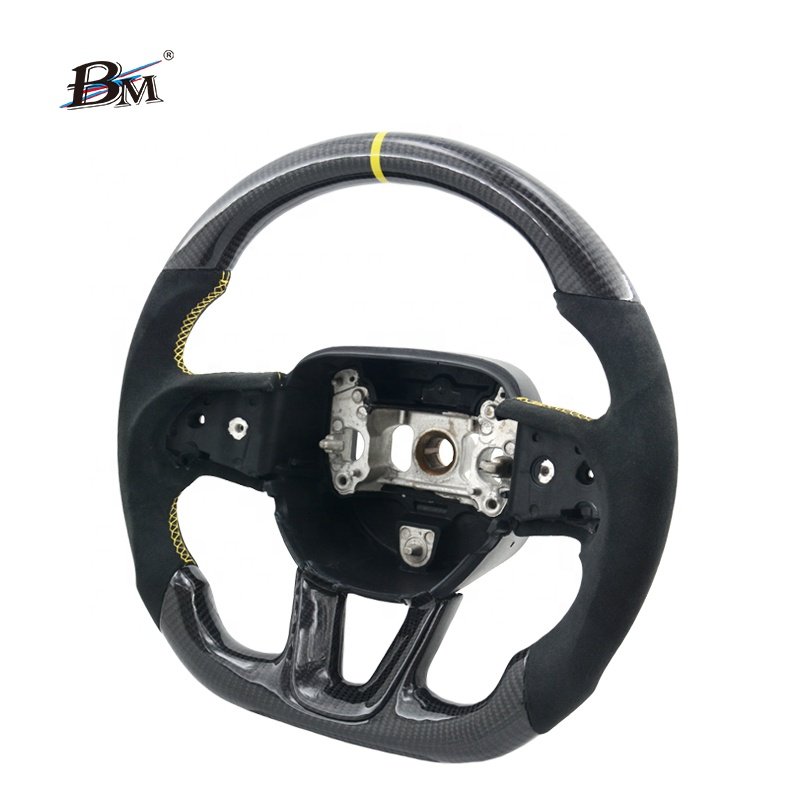 For Dodge Charger Challenger SRT Carbon Fiber Alcantara Custom Steering Wheels 2015 2016 2017 2018 2019 2020 2021 2022 2023