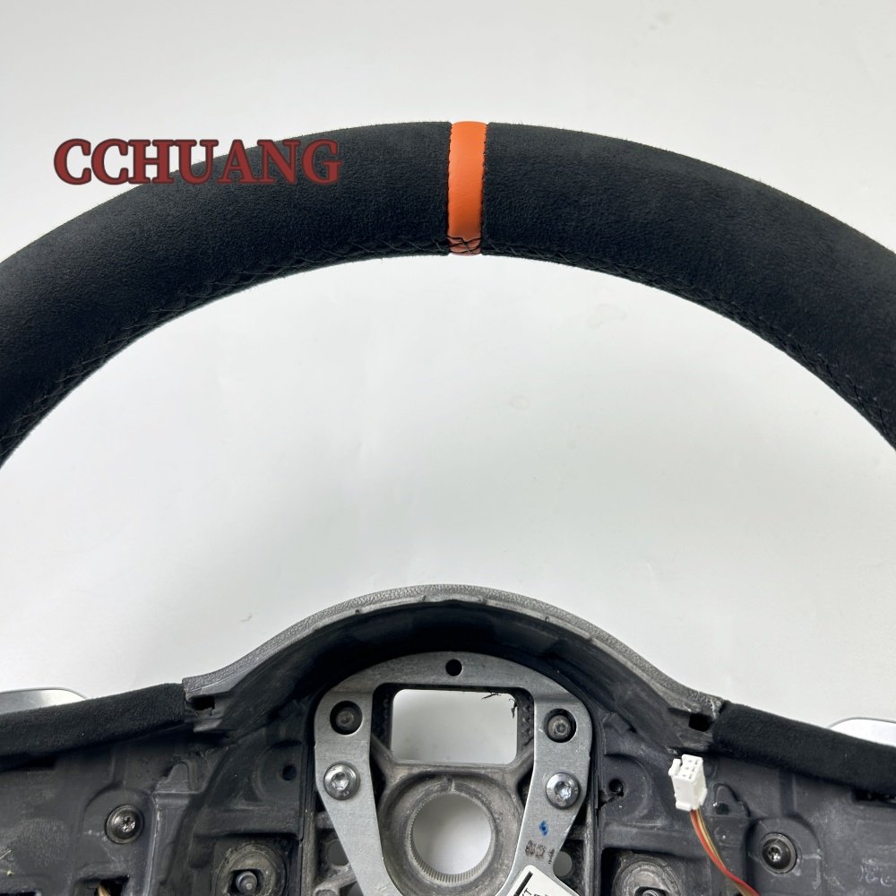 Hot factory custom Alcantara leather for the Audi TT R8 A3 A4 A5 A6 A7 A8 carbon fiber steering wheel