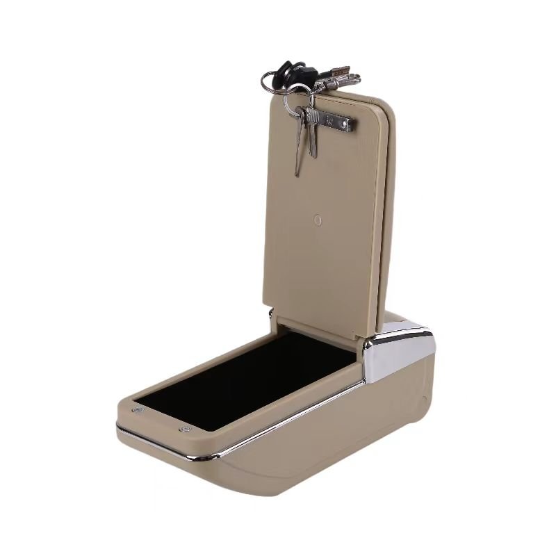 Customized Wireless Charging Car Armrest High Quality PU Leather Rotatable Storage Armrest Box for Vinfast VF3