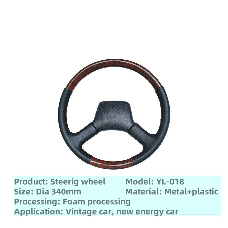 Recommended Foaming Process Injection Molding Process Non-slip Texture Design Auto car Wooden leather Steering Wheel
