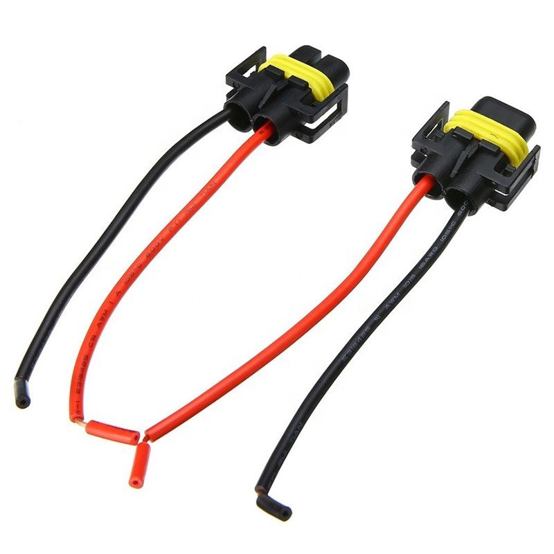 Auto Relays H8 H11 H11 / H8 - 881 Universal Car Headlight Bulb Adapter Car Auto LED Fog Lamps Wiring Harness Adapter Sockets