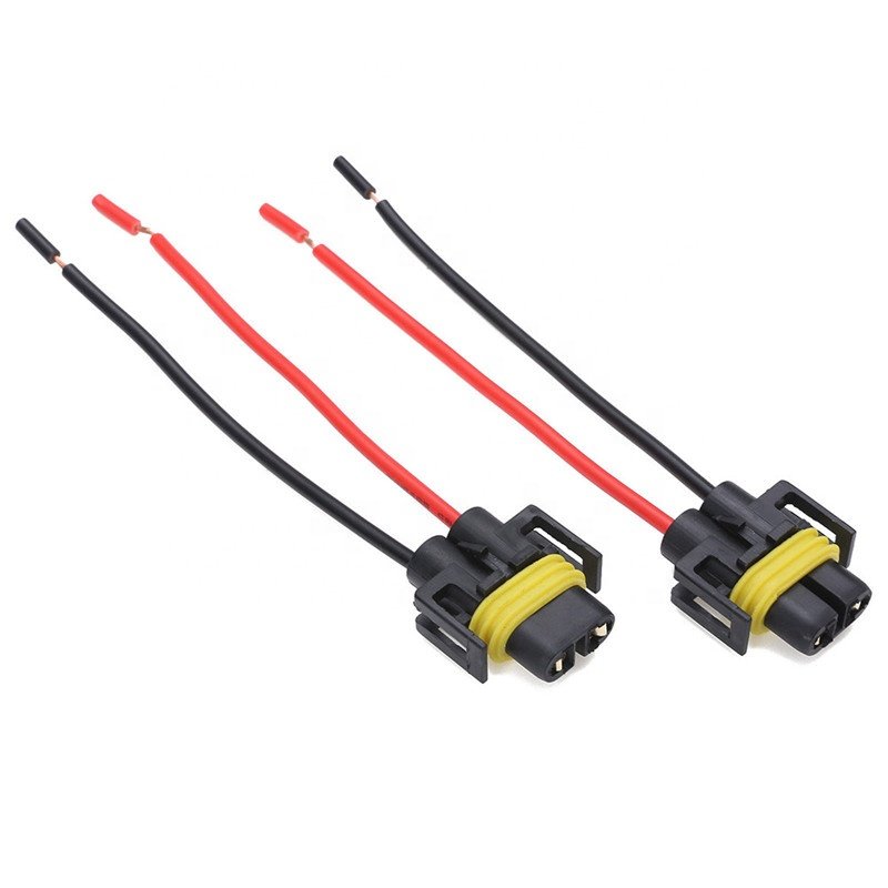 Auto Relays H8 H11 H11 / H8 - 881 Universal Car Headlight Bulb Adapter Car Auto LED Fog Lamps Wiring Harness Adapter Sockets