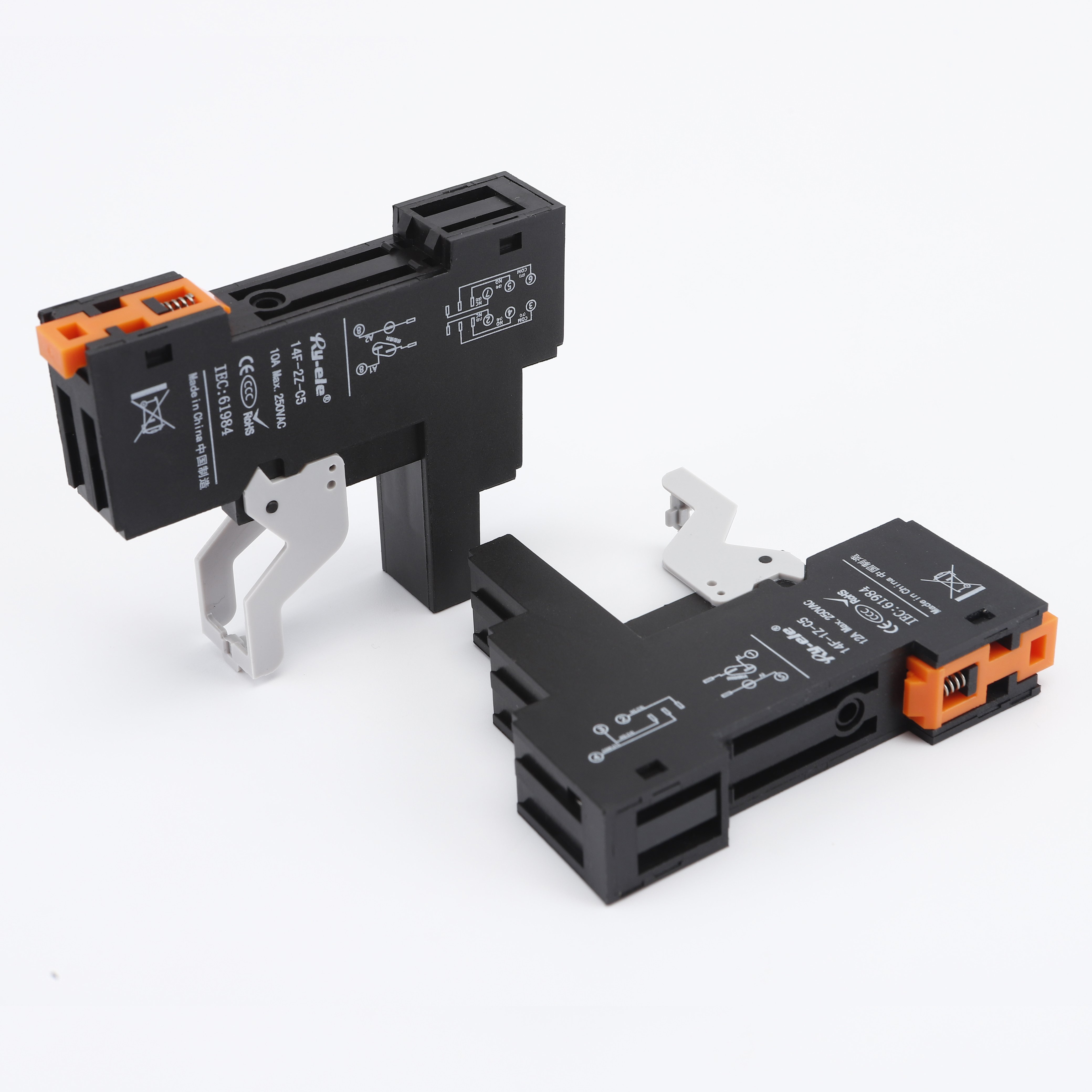 Manufacturer Direct Sales High Quality Relay Socket 14Pin Relay Base with Buckle Slim Relay