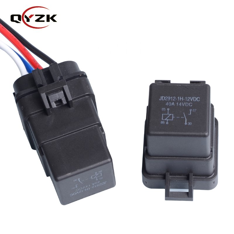 DC 12v Load 40A 14VDC Auto Relay 4 Pin Waterproof Automotive Integrated Wired Automobile Relay