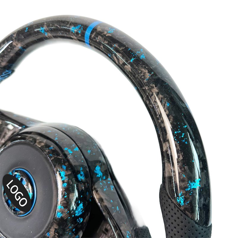 Blue Forged Carbon Fiber Car Steering Wheel for Volkswagen Golf 7R GOLF 7.5 GTI GTS GTD GTE Polo GTI Custom Steering Wheel