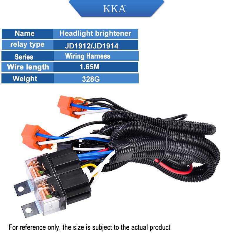 Heavy Duty Wiring Harness Kit for Led Light Head Light Horn Bar, Universal Fitment 24V H4 Car Light Brightener with 40A Relay