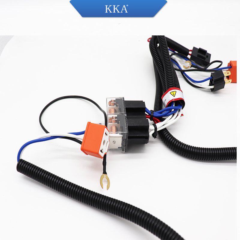Heavy Duty Wiring Harness Kit for Led Light Head Light Horn Bar, Universal Fitment 24V H4 Car Light Brightener with 40A Relay