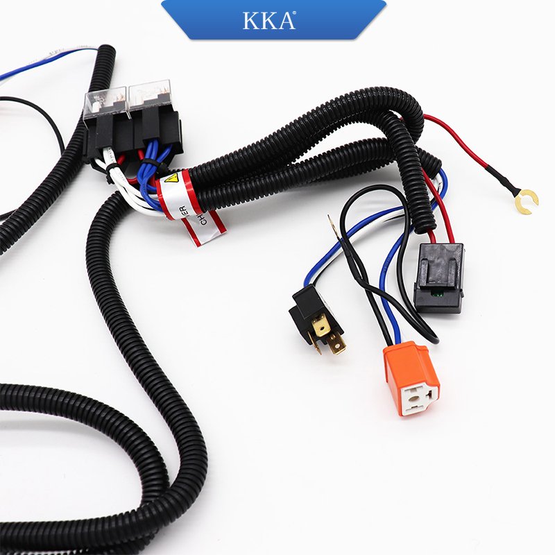 Heavy Duty Wiring Harness Kit for Led Light Head Light Horn Bar, Universal Fitment 24V H4 Car Light Brightener with 40A Relay