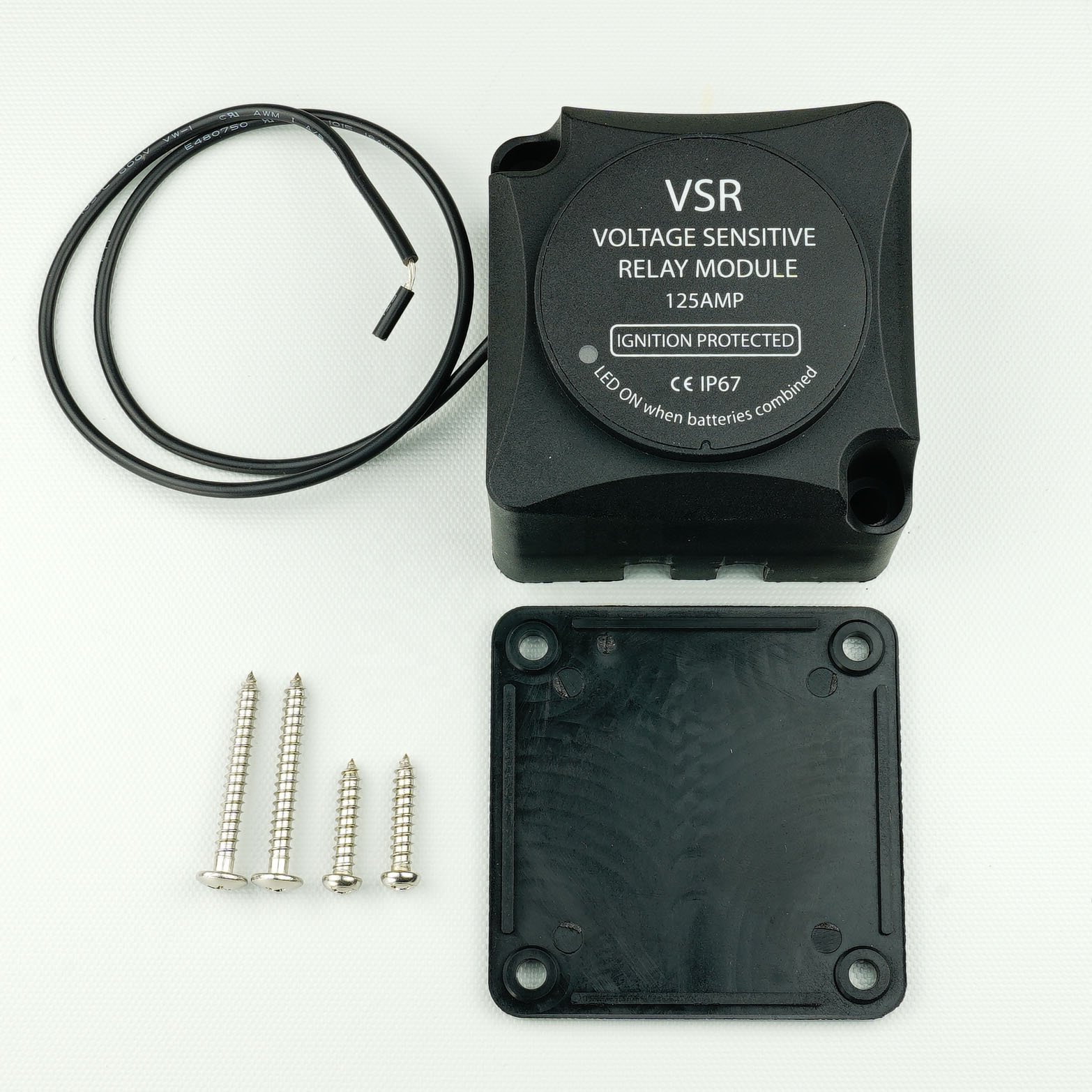 DC 12v 140A VSR Auto Charge Relay Dual Battery Isolator Voltage Sensitive Smart Automatic Charging Sensing for Marine Campervan
