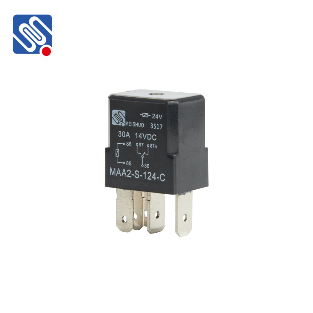 Meishuo China Relay Manufacturer MAA2-S-124-C 5 Pin Automotive Relay 24v Auto Relays