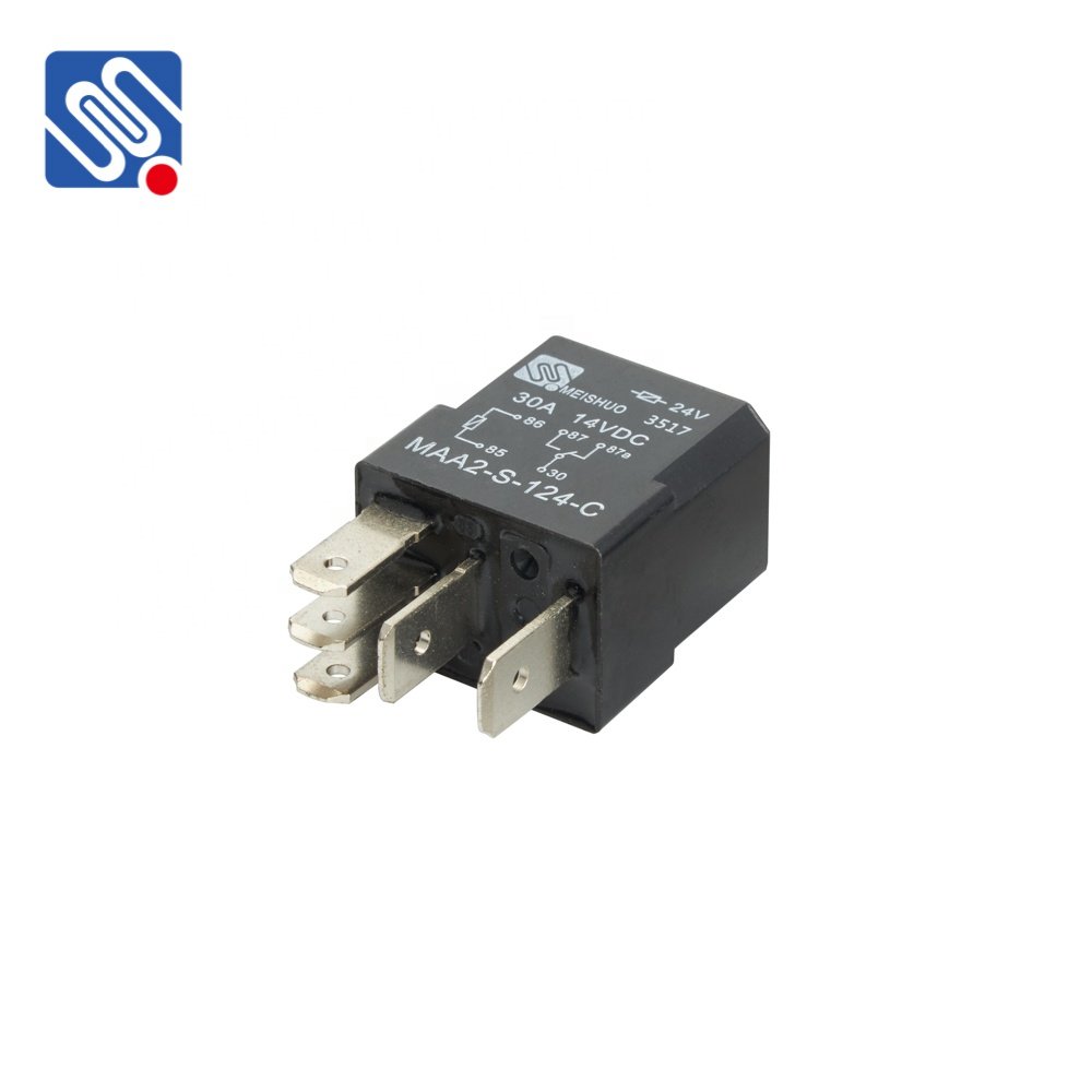 Meishuo China Relay Manufacturer MAA2-S-124-C 5 Pin Automotive Relay 24v Auto Relays