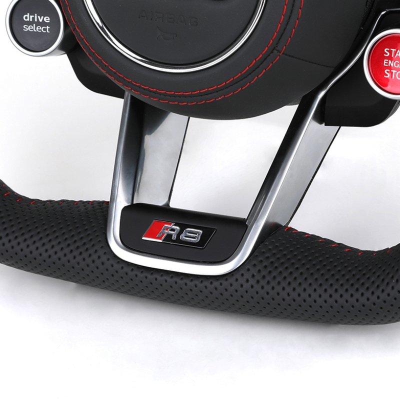 Sport full perforated leather steering wheel Full perforated leather steering wheel
