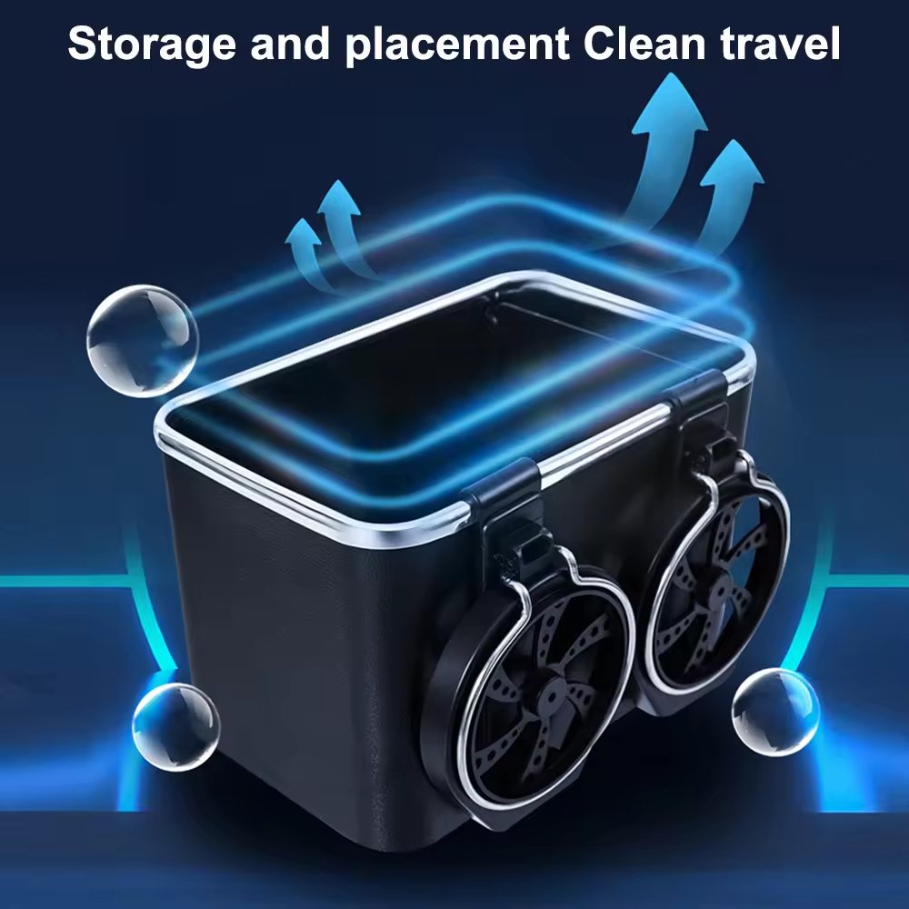 Car Armrest Box Tissue Box in the Car Special Water Cup Holder Multi-function Storage Paper Box Auto Parts
