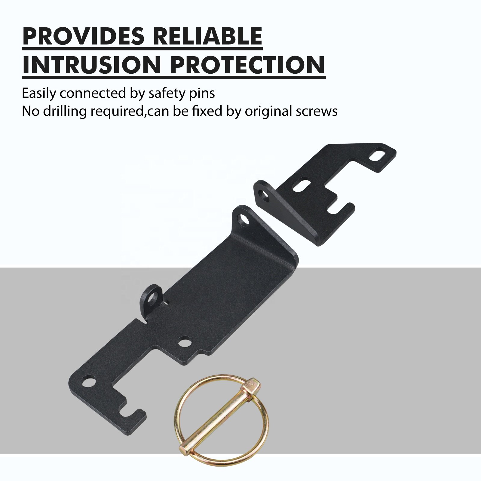 BEVINSEE High Strength Steel Tailgate Rear Door Lock Break in Protection Kit for Fiat Ducato Relay Boxer X250 X290 H1 H2 2006+
