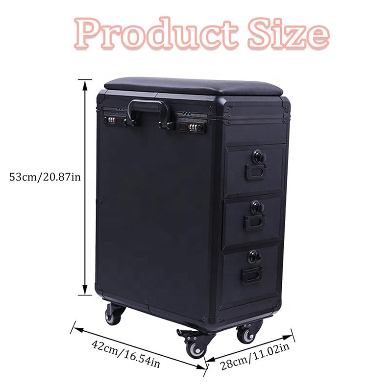 Wholesale Professional Multi-functional Tattoo Workstation With Arm Rest Adjustable Desk Suitcase Set Tattoo Trolley Case