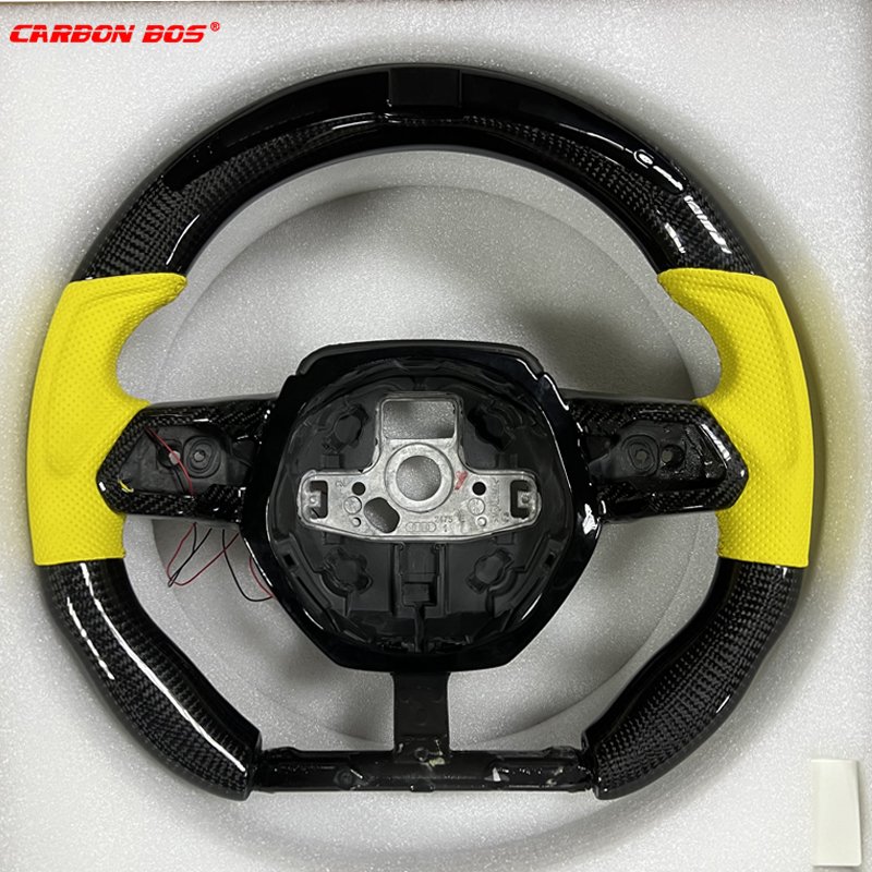 Private Customization LED Racing Car Carbon Fiber Steering Wheel for Lamborghini Huracan LP610-4 Aventador Urus Steering Wheel