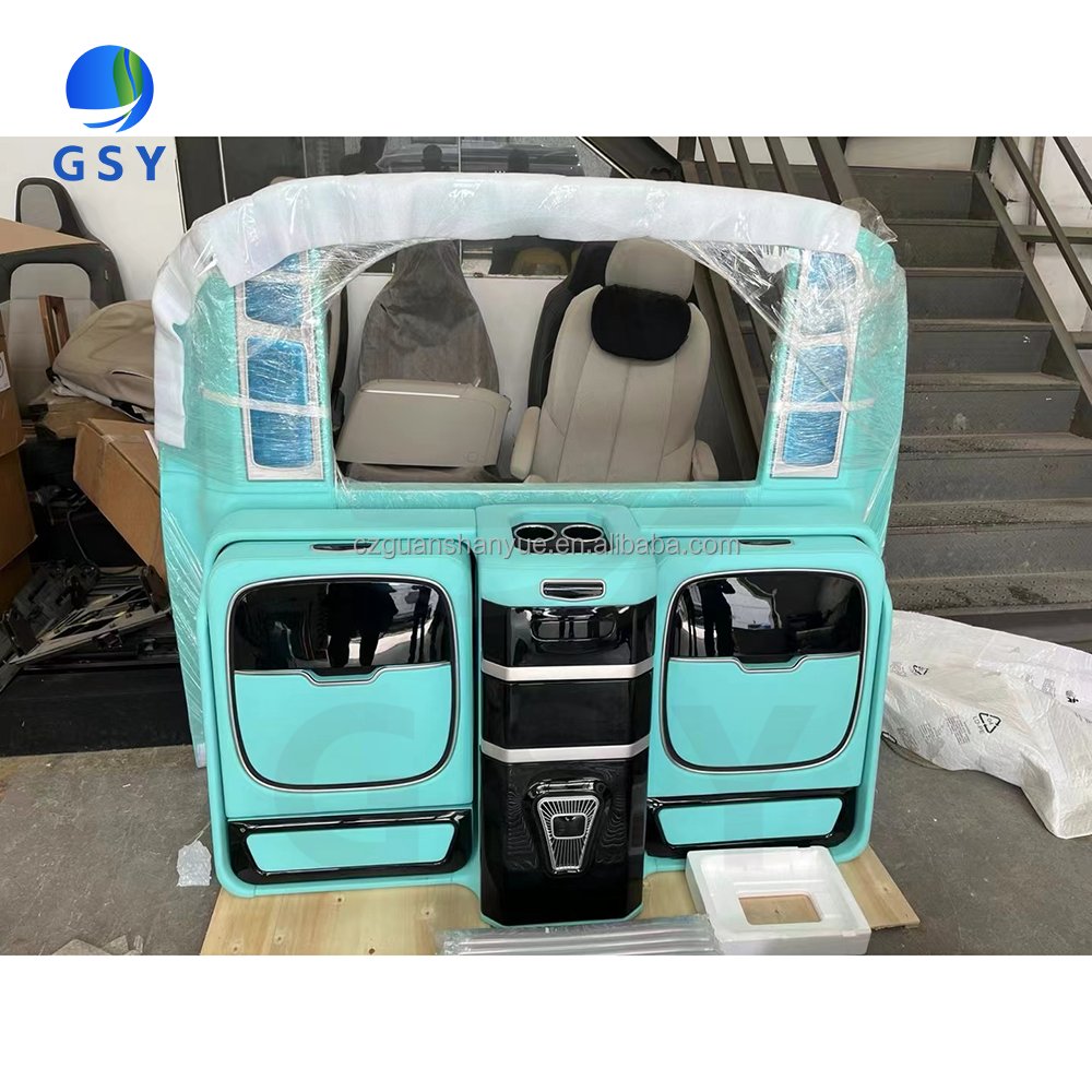 2024 Hot Sale Tiffany Blue Upgrade Interior Vito Seat W447armest Box Car Partition for Mercedes Benz Vito W447 v Class V250 Mpv