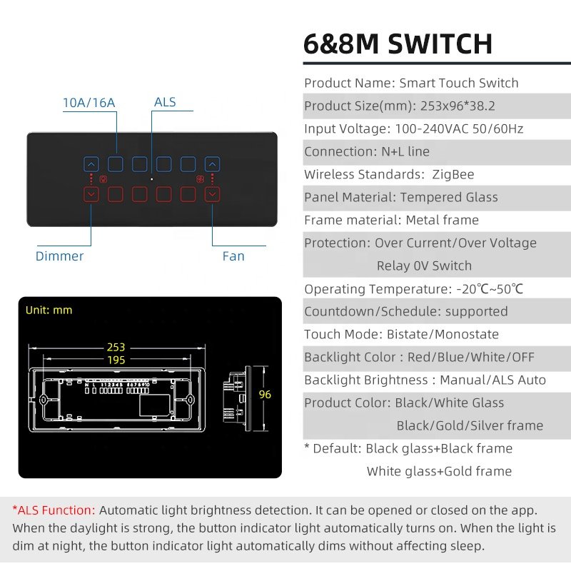 12gang Switch Panel with Socket Indian Standard Intelligent Lighting Curtain Fan Switch Tuya Zigbee Mobile App Control