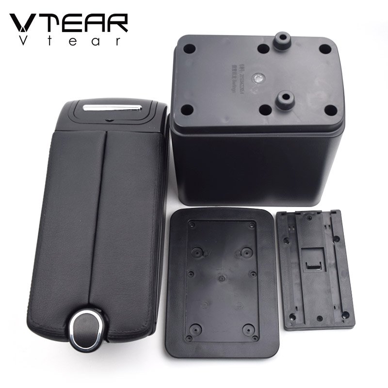 Vtear Arm Rest Car-styling Armrest Box Center Console USB Accessories ABS Central for Citroen Berlingo Peugeot Partner Tepee