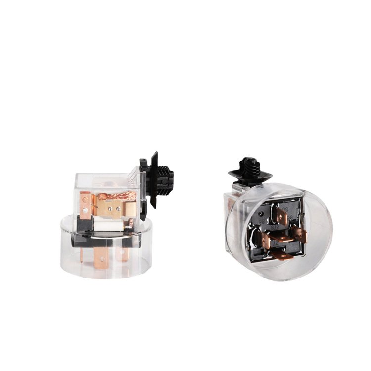 CHSKY 12V 4-pin / 5-pin 40A Waterproof Automotive Relay Transparent Round Case Double Contact Relay with Light