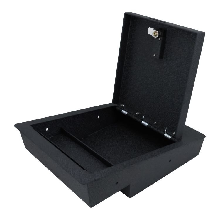 Auto Console Safe Car Gun Safe for 2022 Chevy Silverado 1500 Armrest Storage Box Security Console Gun Safe Console Vault