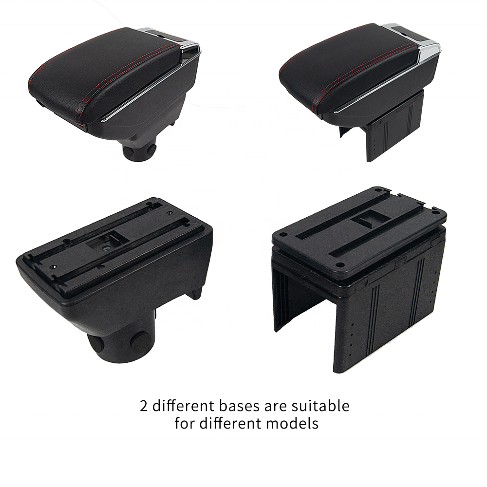 2022 Car Accessories AC-468 Car Interior Accessory Console Box Armrest With USB LED Interior Armrest Storage