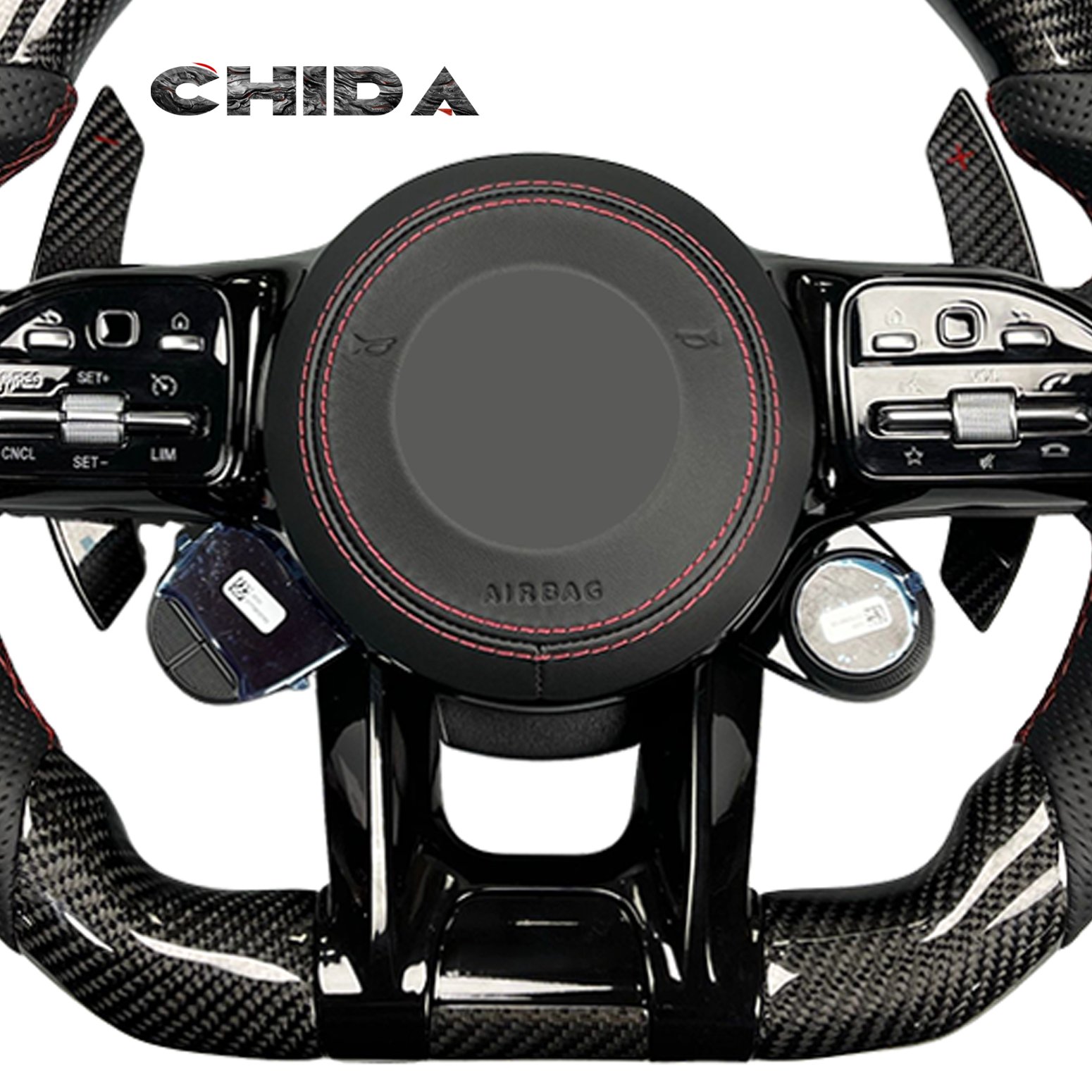 Real Carbon Fibre Steering Wheel For Mercedess-Benzs AMG CLS G-Class W217 W218 W219 W222 W221 W212 W253 W463 W464
