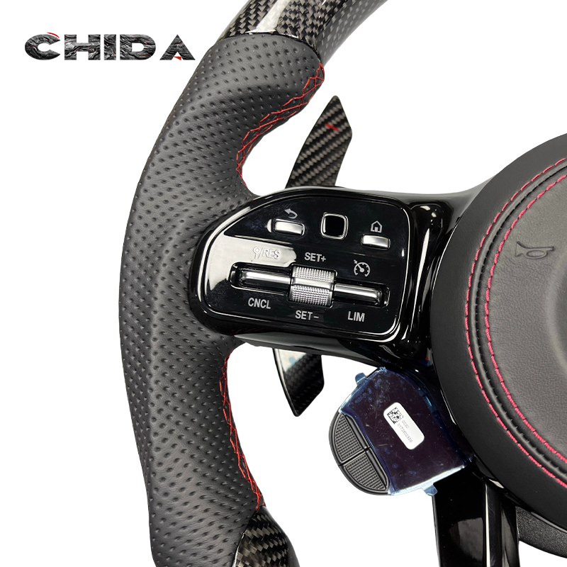Real Carbon Fibre Steering Wheel For Mercedess-Benzs AMG CLS G-Class W217 W218 W219 W222 W221 W212 W253 W463 W464