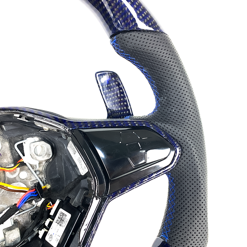 Factory hot sale car interior accessories carbon fiber steering wheel for Volkswagen Golf 8 MK8