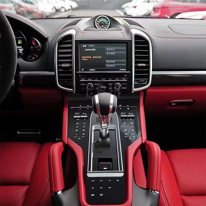 For 2010-2017 Porsche Cayenne Interior Center Armrest Saddle Digital Full Touch LCD Panel Center Console Handrail Control Board